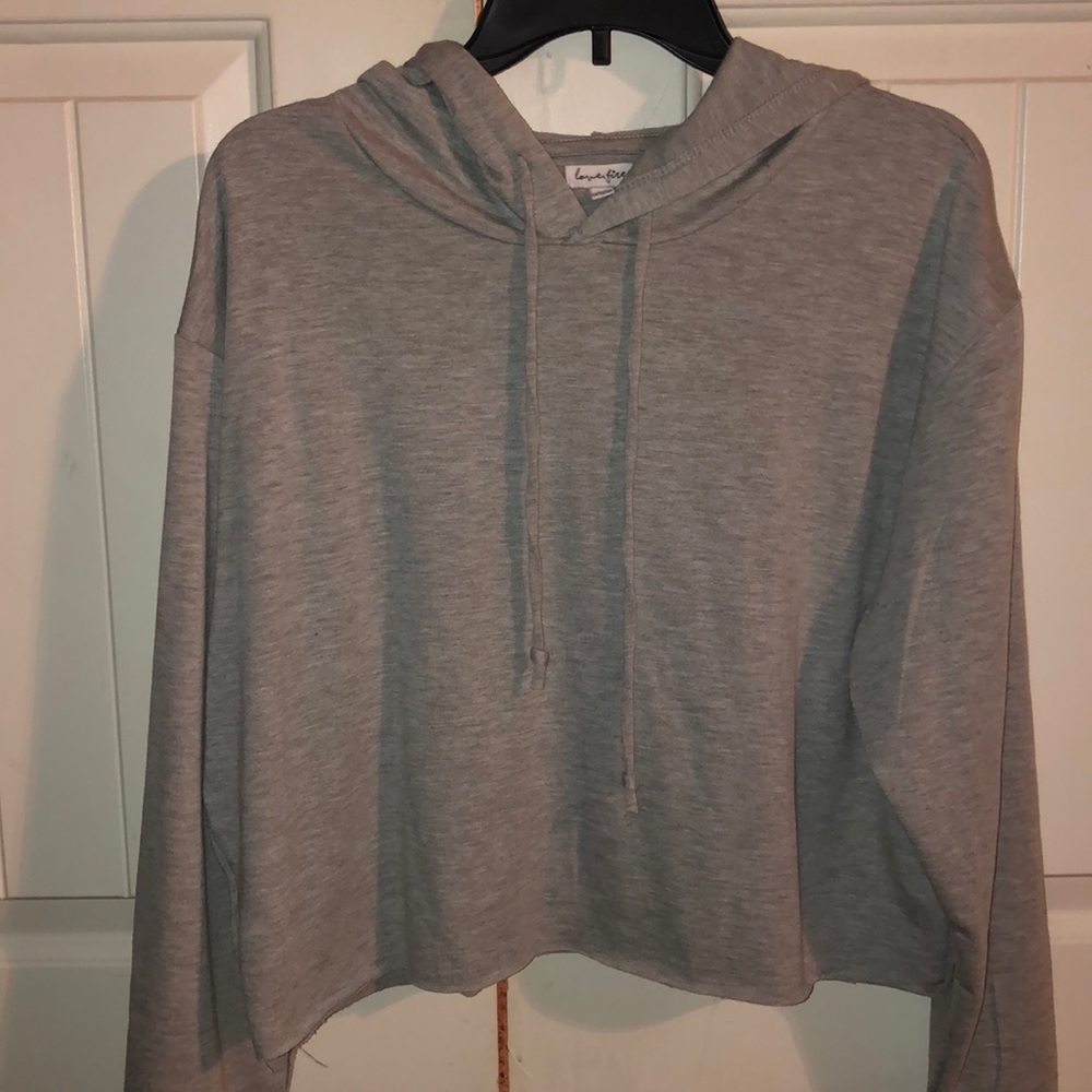 Lightweight cropped hoodie